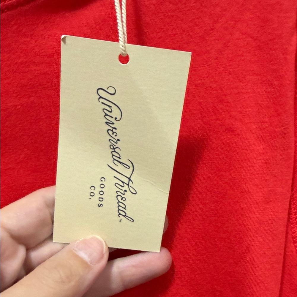 Universal Thread Vivid Red Short Sleeve Top - Picture 3 of 6